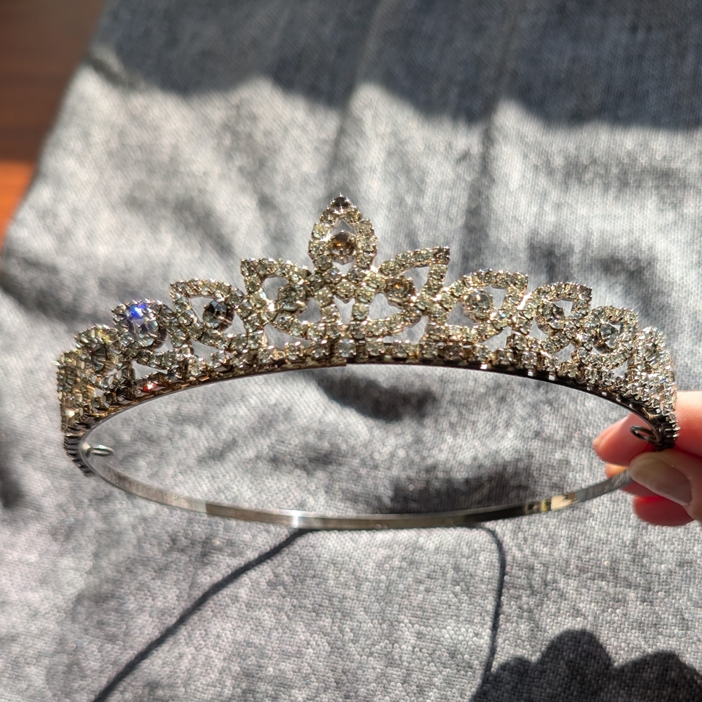 Vintage Rhinestone Tiara (For Veil)